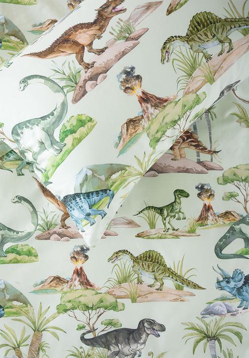 Linen House - Dino Kingdom Duvet Cover Set - Green