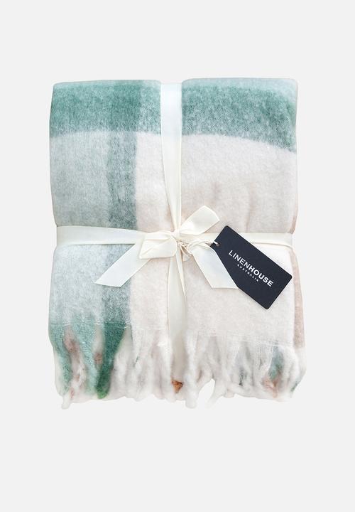 Linen House - Embrace Throw - Willow Blue