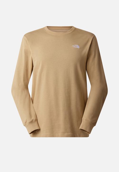 The North Face - M Evolution Simple Dome Regular Long Sleeve Tee - Khaki Stone