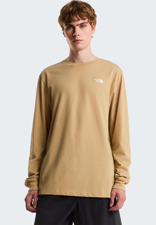The North Face - M Evolution Simple Dome Regular Long Sleeve Tee - Khaki Stone