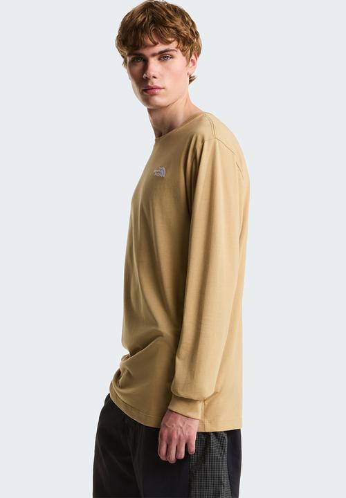 The North Face - M Evolution Simple Dome Regular Long Sleeve Tee - Khaki Stone