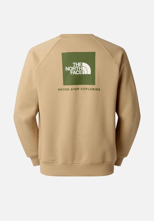 The North Face - Raglan Box Nse Regular Crew Sweatshirt  - Khaki Stone