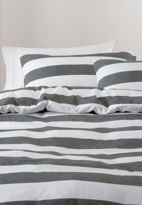 Linen House - Sydney Duvet Cover Set - Carbon 