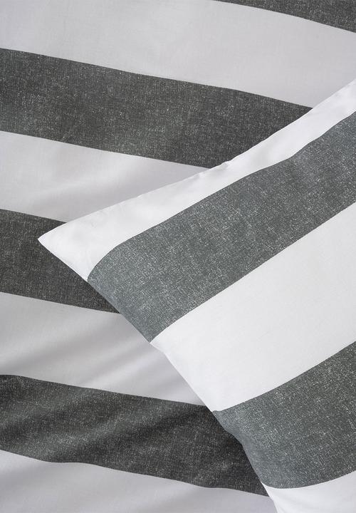 Linen House - Sydney Duvet Cover Set - Carbon 