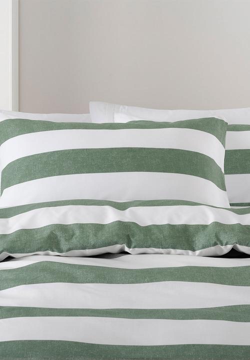 Linen House - Sydney Duvet Cover Set - Moss