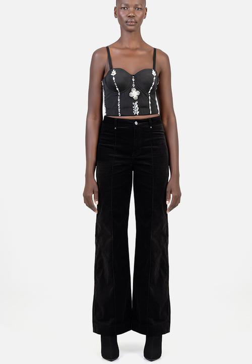 SISSY BOY - Paige Wide Leg Pants - Black