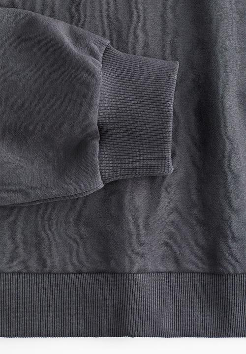 H&M - Off-the-shoulder sweatshirt - dark grey