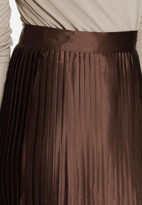 Glamorous - Pleated satin skirt