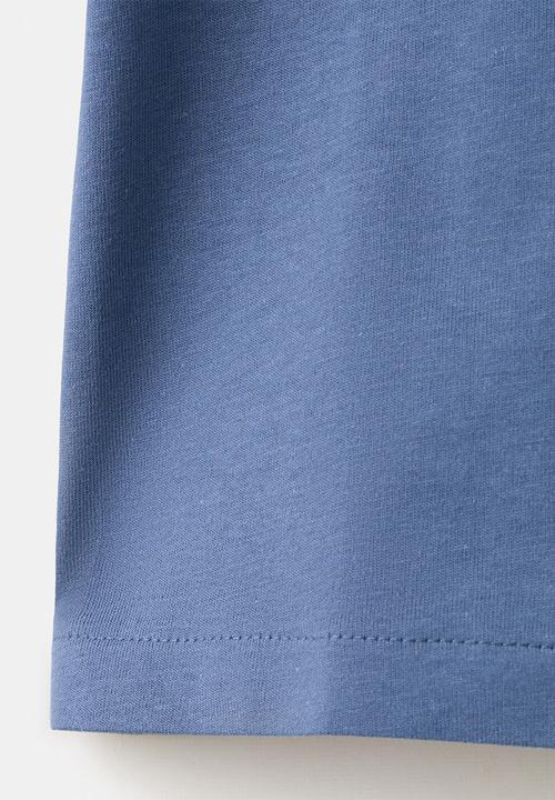 MANGO - T-Shirt PANIB - Medium Blue