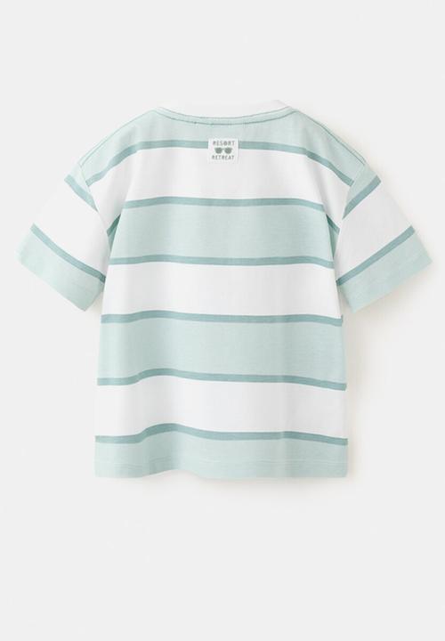 MANGO - T-Shirt MBERT - Turquoise / Aqua