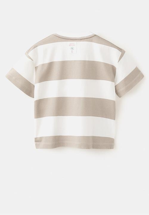 MANGO - T-Shirt RELAX - Medium Brown