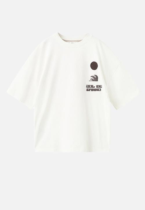 MANGO - T-Shirt BARRO - Natural