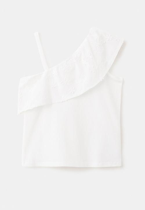 MANGO - T-Shirt VOLANTI - Natural