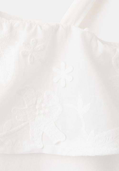 MANGO - T-Shirt VOLANTI - Natural