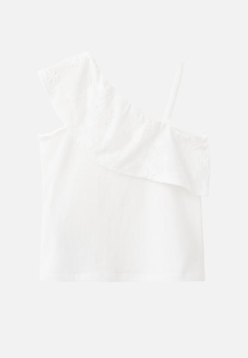 MANGO - T-Shirt VOLANTI - Natural