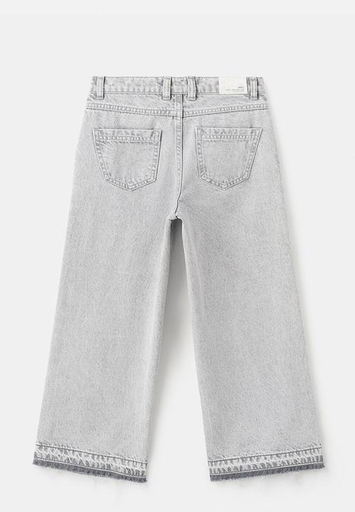MANGO - Jeans CULOTTE1 - Open Gray
