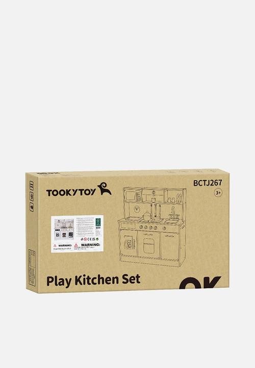 Greenbean Learning - Pretend Play Wooden Kitchen Set - white