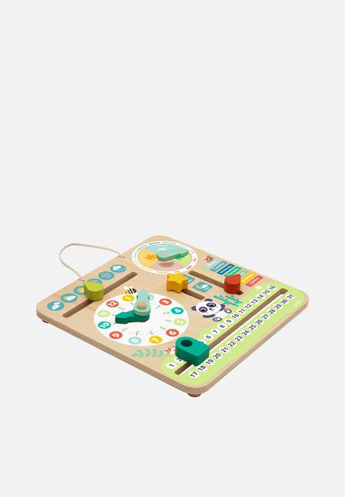 Greenbean Learning - Interactive Wooden Time and Seasons Calendar - multi