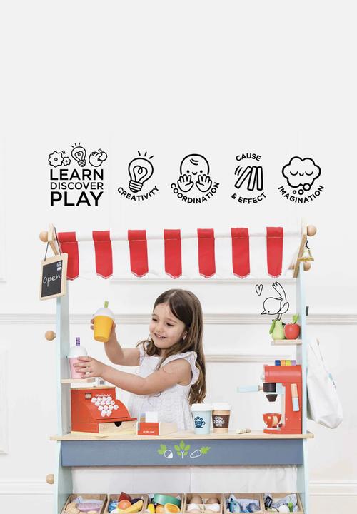 Le Toy Van - Wooden Shop & Cafe Market Stand - multi
