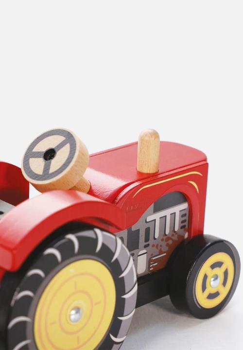 Le Toy Van - Wooden Farmyard Tractor & Trailer - multi