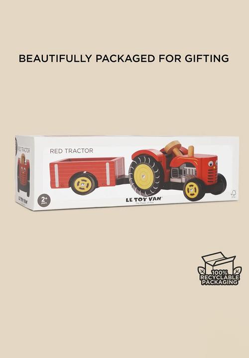 Le Toy Van - Wooden Farmyard Tractor & Trailer - multi