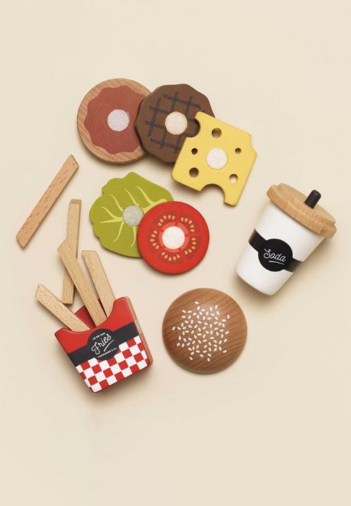 Le Toy Van - 13 Pcs Gourmet Hamburger Set - multi