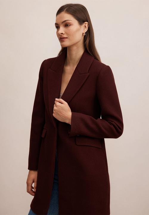 Forever New - Brianna coatigan in aubergine