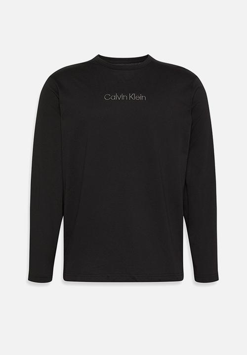 Calvin Klein - L/S Jogger Set - Blk Top, Diamond Lg_Fall Berry Btm