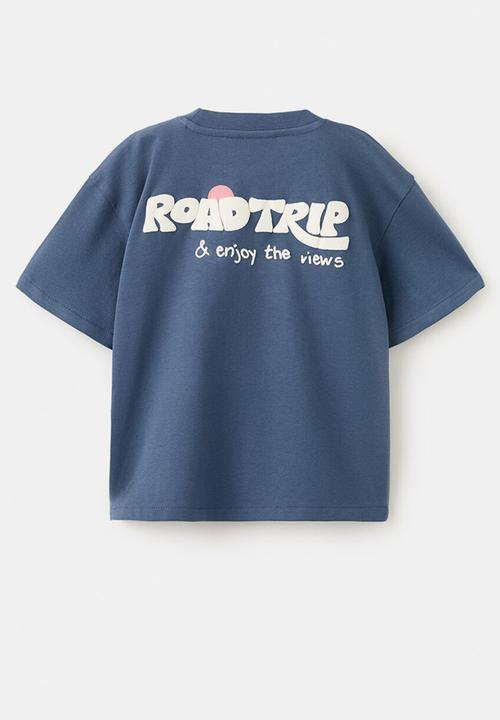 MANGO - T-Shirt MTUCTUC - Medium Blue