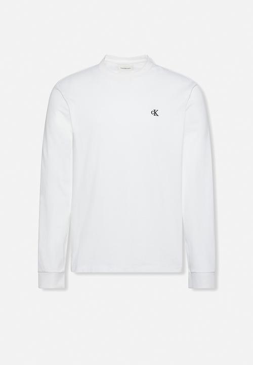 Calvin Klein - Ls Easy Monogram Tee - Bright White
