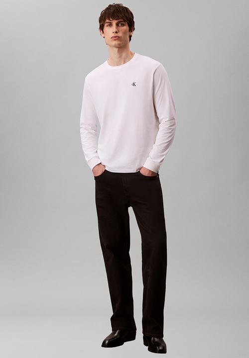Calvin Klein - Ls Easy Monogram Tee - Bright White