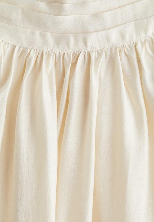 H&M - Draped-collar top - cream
