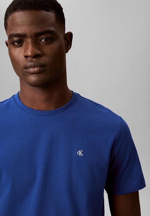 Calvin Klein - Ss Classic Monogram Tee - Chase Blue