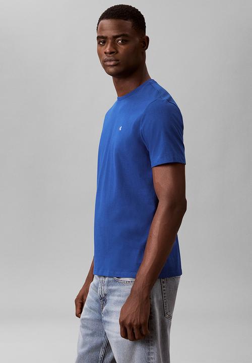 Calvin Klein - Ss Classic Monogram Tee - Chase Blue