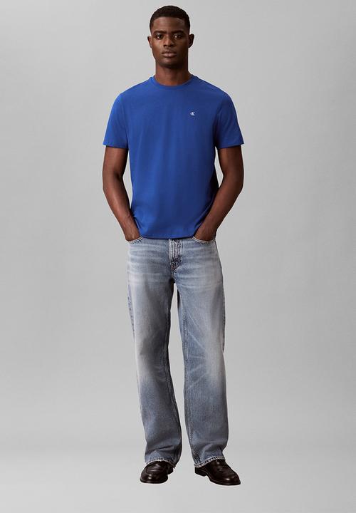 Calvin Klein - Ss Classic Monogram Tee - Chase Blue