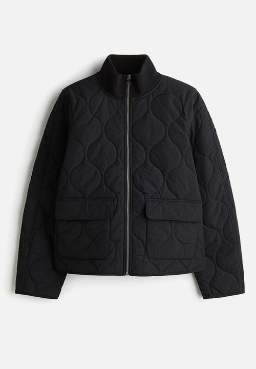 H&M - Oversized quilted jacket - black