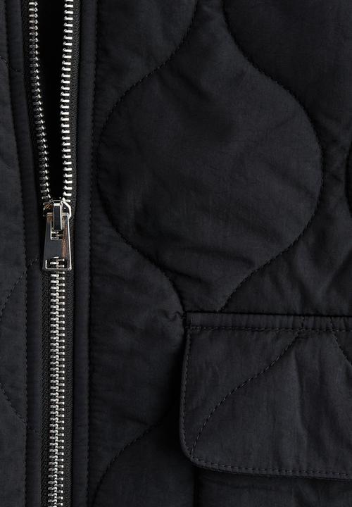H&M - Oversized quilted jacket - black