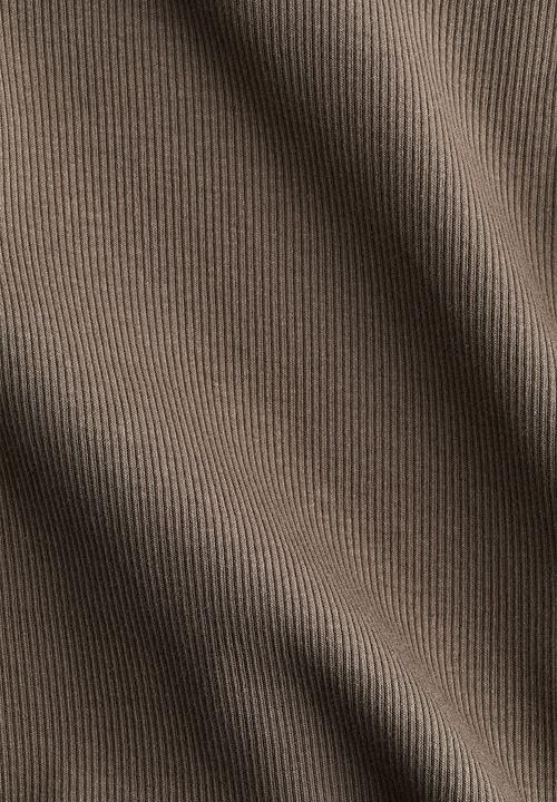 H&M - Ribbed cotton jersey top - brown