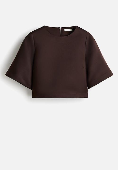 H&M - Short top - dark brown