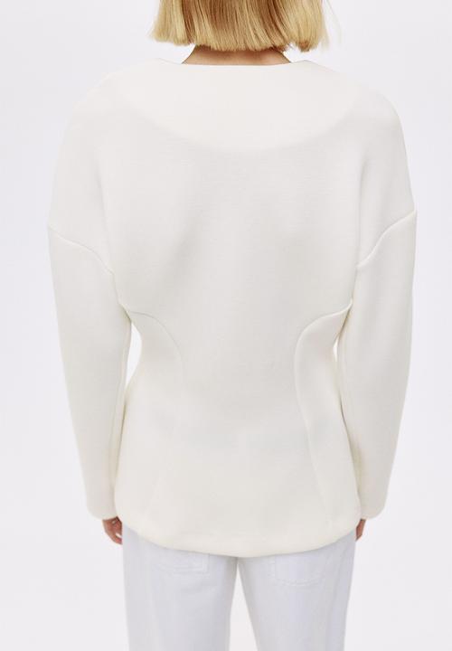 H&M - Scuba blazer - white