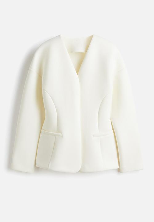 H&M - Scuba blazer - white