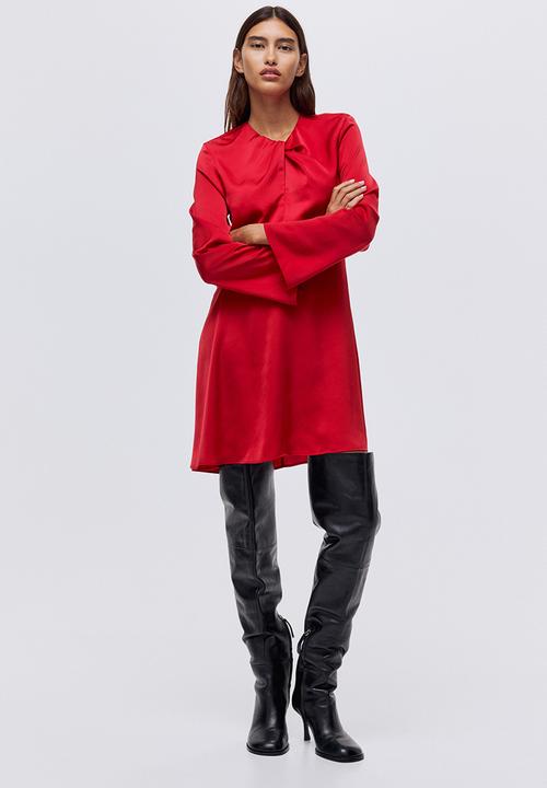 Twist-detail dress - red - 1307329001