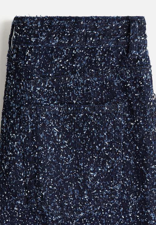 H&M - Boucle denim jeans - navy blue/glittery