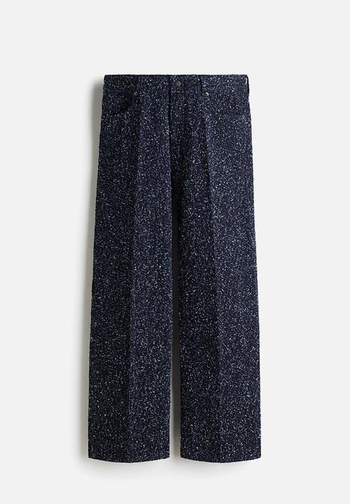 H&M - Boucle denim jeans - navy blue/glittery