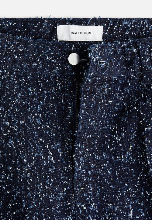 H&M - Boucle denim jeans - navy blue/glittery