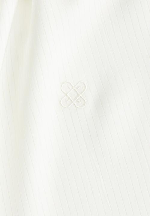 H&M - Tie-detail shirt - white
