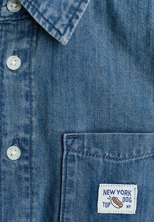 H&M - Cotton denim shirt - denim blue