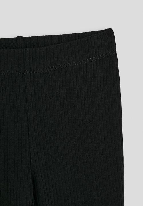 MANGO - Leggings flare  -  black