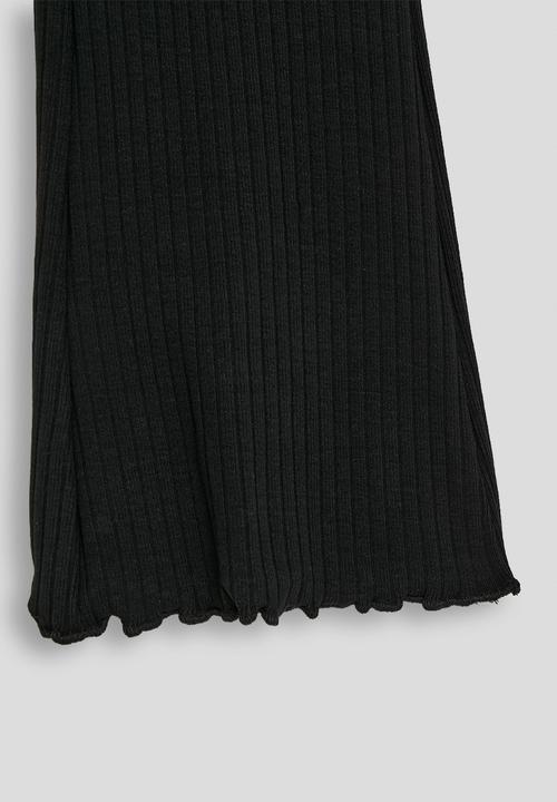 MANGO - Leggings flare  -  black