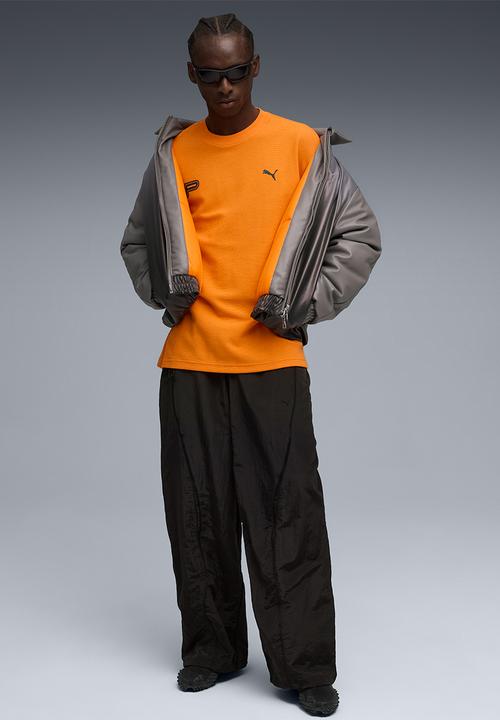 PUMA - Future Archive Waffle Relaxed Long Sleeve T-Shirt - Orange
